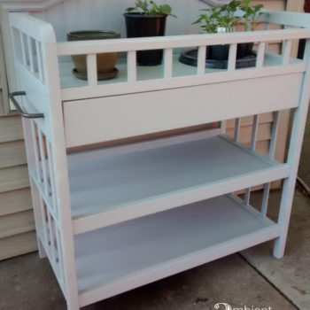 DIY ~ Repurposed Changing Table To Potting Bench ~ Ambient Wares