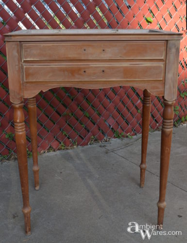 Here's an Awesome Old Sewing Machine Table Idea! DIY it into a Food and Beverage Station! ~ AmbientWares.com