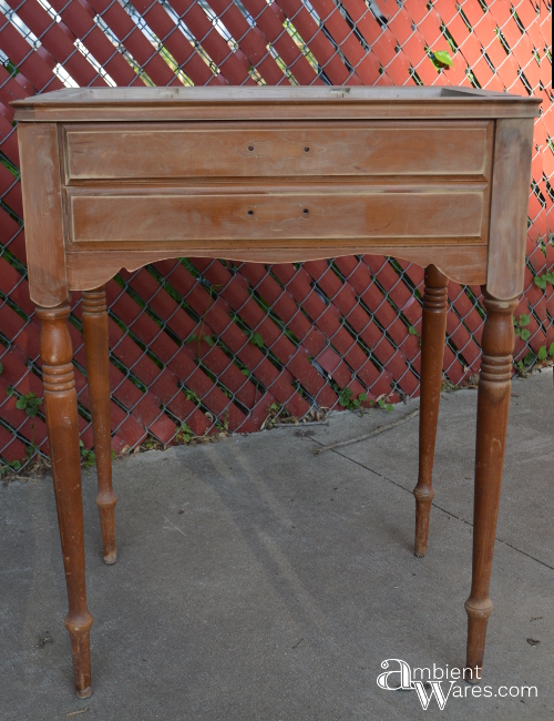 Here's an Awesome Old Sewing Machine Table Idea! DIY it into a Food and Beverage Station! ~ AmbientWares.com