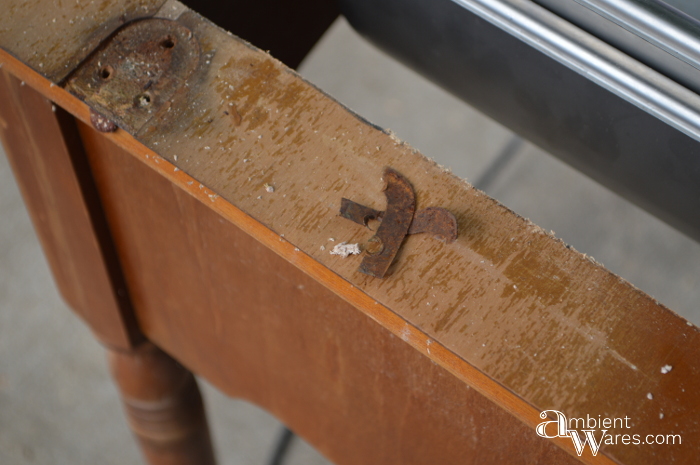 Here's an Awesome Old Sewing Machine Table Idea! DIY it into a Food and Beverage Station! ~ AmbientWares.com