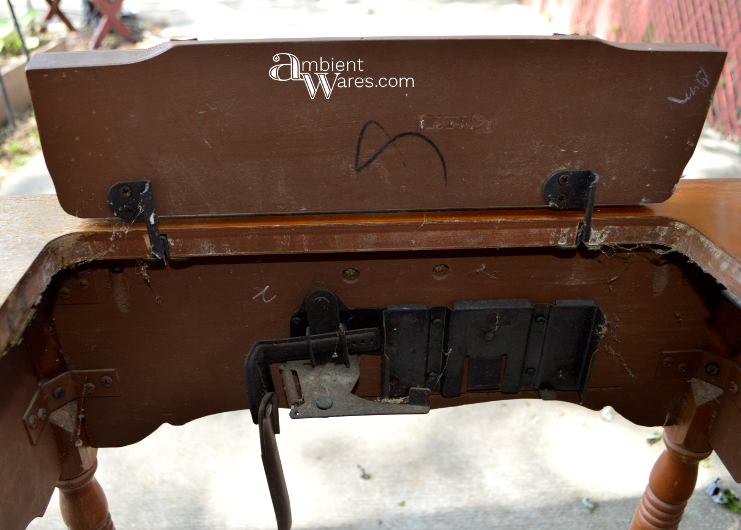 Here's an Awesome Old Sewing Machine Table Idea! DIY it into a Food and Beverage Station! ~ AmbientWares.com