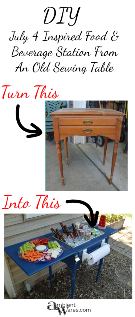 Sewing Machine Table DIY: Updating a Vintage Sewing Cabinet