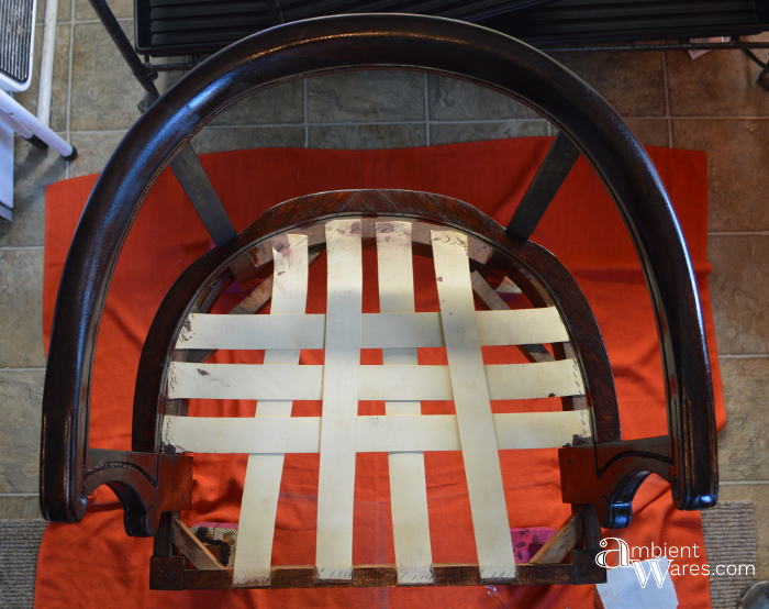 Refurbished Cane Back Barrel Chair