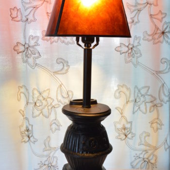 Vintage Standing Ashtray Base Refurbished Into A Lamp ~ ambientwares.com