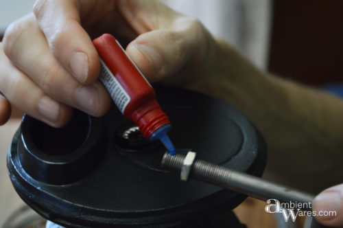 Using Loctite on the threaded lamp pipe by AmbientWares.com