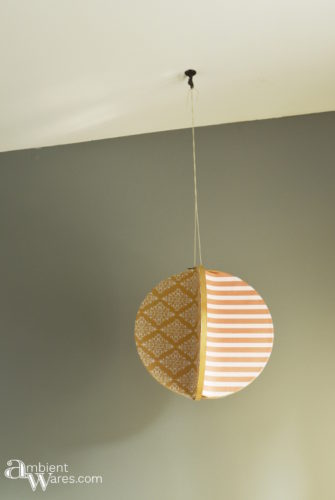 4 sided embroidery hoop mobile hanging by window