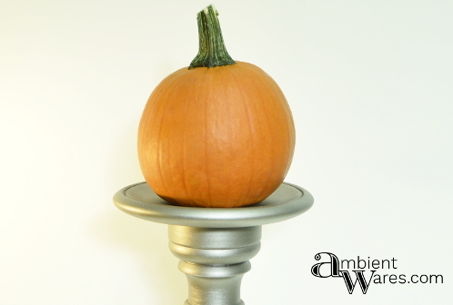 Easy to make DIY Wooden Pedestal from an Old Stand Up Table Lamp. For this and more unique ideas, visit AmbientWares.com