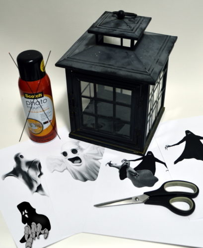 Take an Old Broken Lantern and Turn it into a Spook House! Perfect addition to your Halloween Mantle! For this and more unique ideas, visit AmbientWares.com