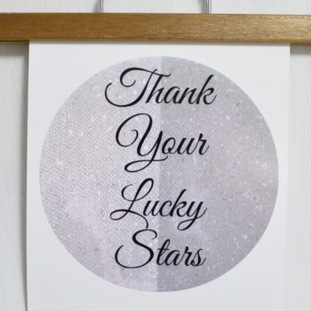 Free Printable Thank Your Lucky Stars