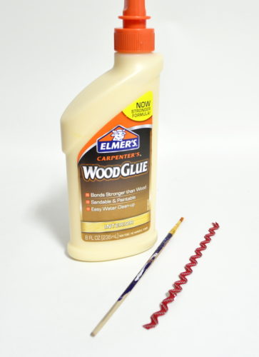 Using wood glue to attach fabric to wood