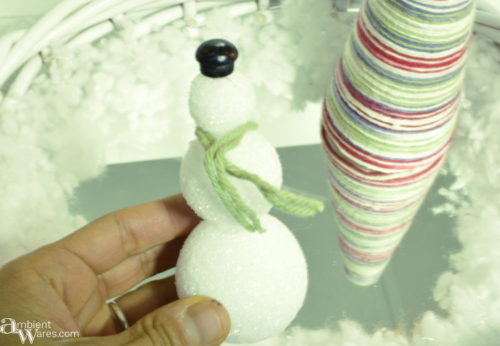 Snowman made for the Christmas Winter Wonderland Basket