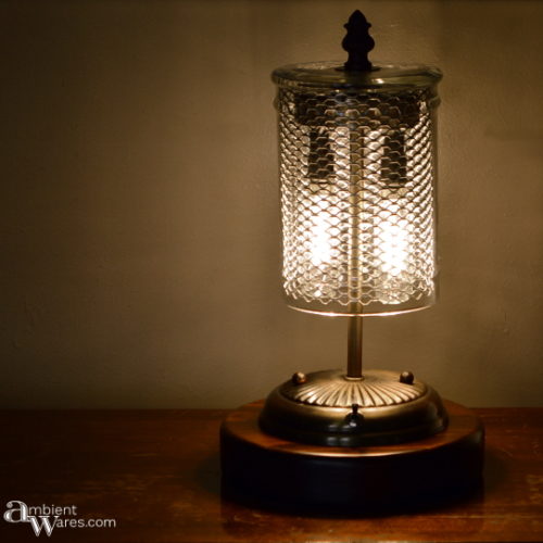 DIY Steampunk-esque Table Lamp