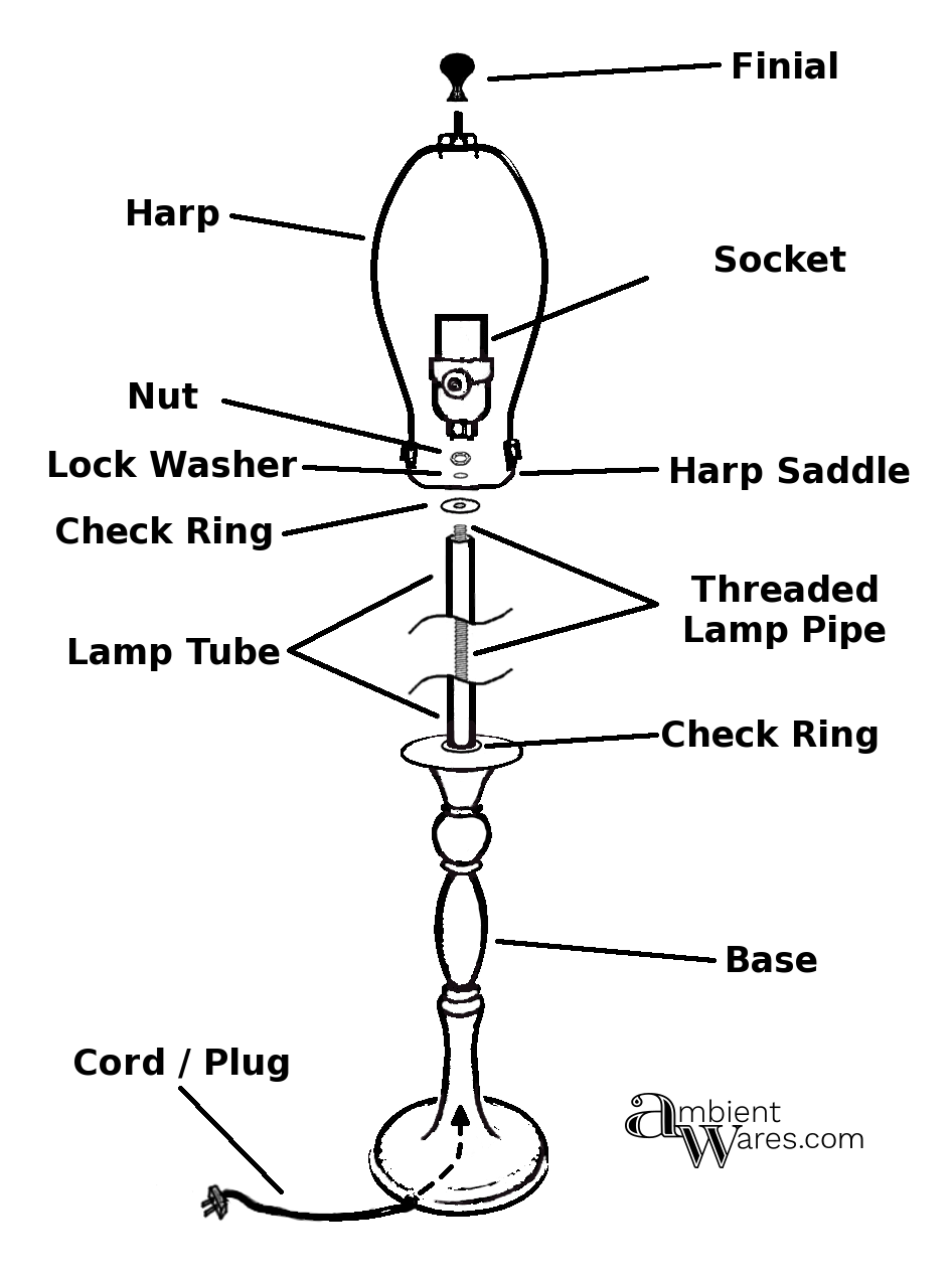 lamp hardware parts