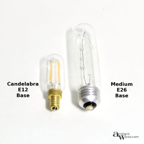 Candelabra E12 and Medium E26 Base