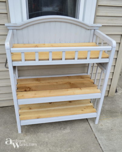 Finished Changing table to potting bench - ambientwares.com