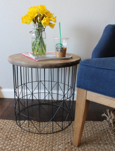 Laundry Basket Side Table