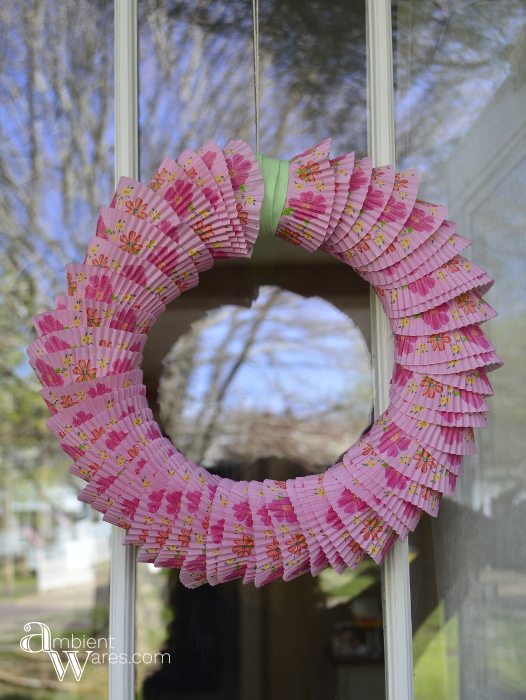 DIY Cupcake Liner Wreath