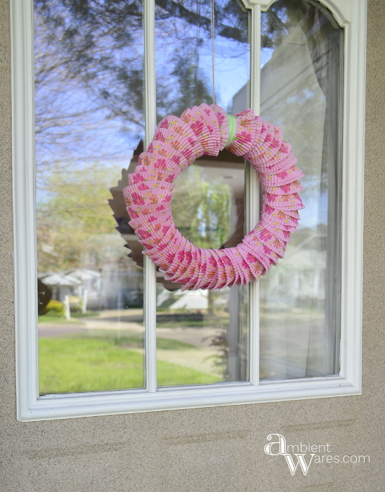 DIY Cupcake Liner Wreath