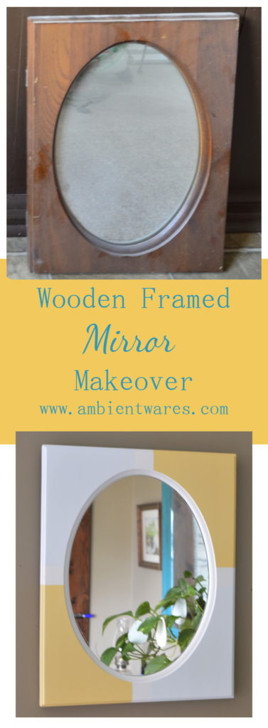 Couldn't get any easier than a wooden framed mirror updated with paint! ambientwares.com