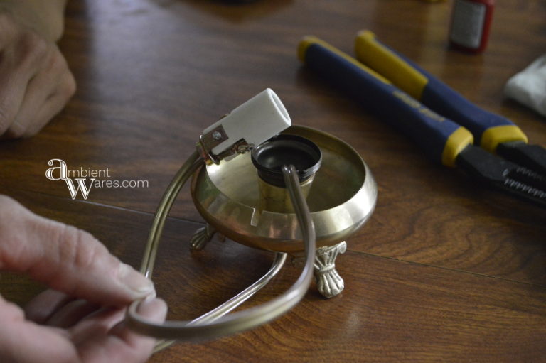 Thrifted Moroccan Styled Candle Holder Into Simple Lamp