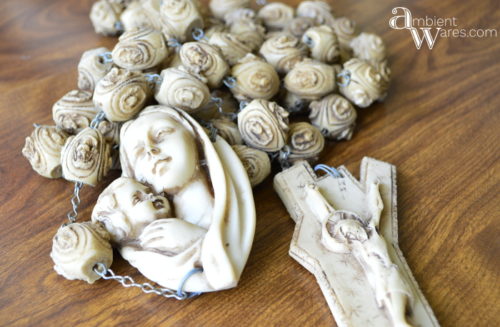 Giant_Rosary_Rummage_Sale_Finds_and_A_Quick_Refurbished_Vintage_Owl_Wall_Hanging_Project - ambientwares.com