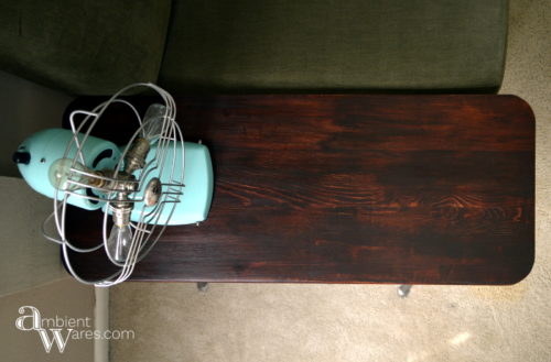 Don't throw away that disgusting plastic chair just yet. Repurpose the metal legs and DIY your own industrial style side table! For this and more unique ideas, visit AmbientWares.com