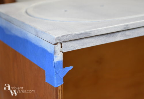 DIY_Refurbished_Painted_Furniture_Secretary_Desk_Taped_Off_Drawers_ambientwares.com