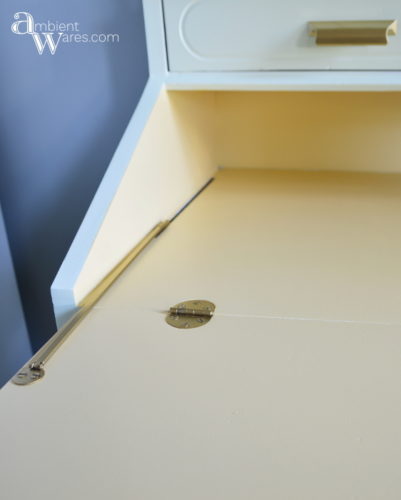 DIY_Refurbished_Painted_Furniture_Secretary_Desk_Yellow_Desk_ambientwares.com