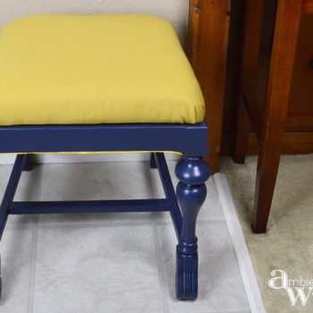 Nautical Colored DIY Chair Makeover ~ AmbientWares.com