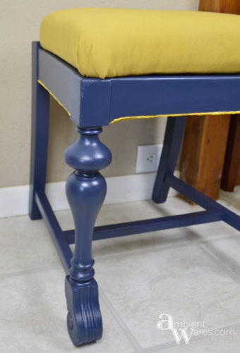 Nautical Colored DIY Chair Makeover ~ AmbientWares.com