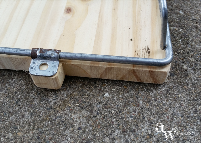 Adding a Piece of Wood to a Metal Hanging Wall Organizer