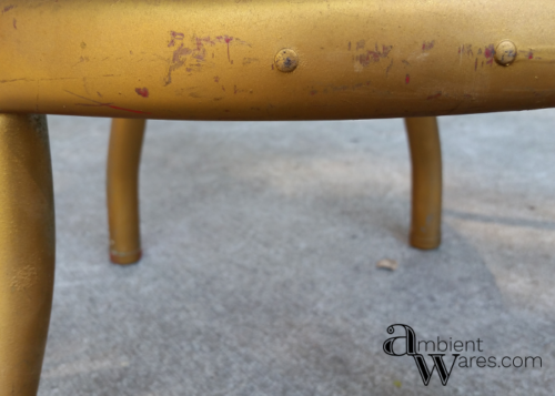 This Vintage Cosco Stool got the most beautiful modern farmhouse styled makeover! The addition of the wooden seat makes it a trendy piece of furniture! https://ambientwares.com/4627/vintage-cosco-step-stool-modern-farmhouse-styled-makeover