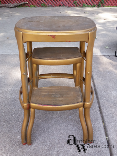 Vintage Cosco Step Stool gets a Modern Farmhouse Styled Makeover