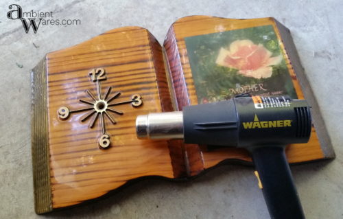 Have you seen what she did with this old thrift store clock? She added it to her creepy Halloween home decor collection! For this and more unique diy ideas, visit AmbientWares.com!