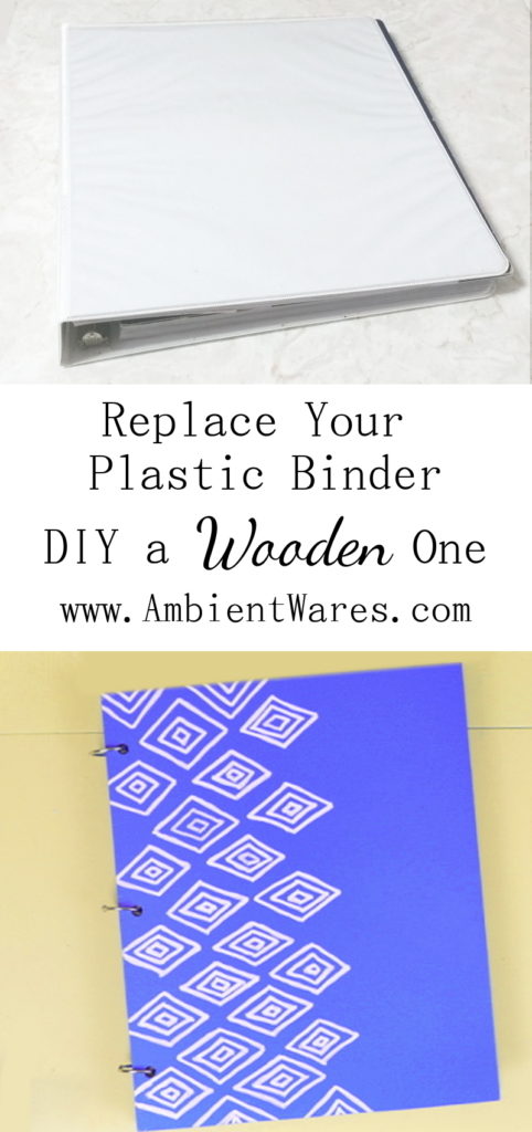 Replace that old plastic binder and DIY yourself a loose leaf ring wooden binder! To see this and more great ideas, visit AmbientWares.com!