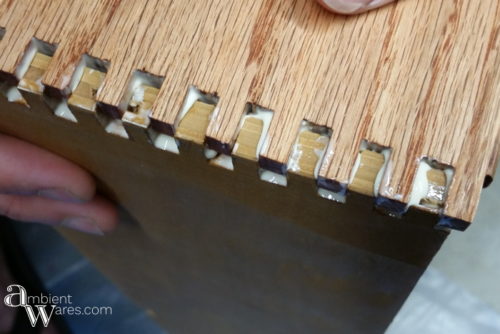 How to Fix a Broken Drawer Side with Dovetails Using a Bandsaw. For this and more clever DIYs and crafts, visit AmbientWares.com
