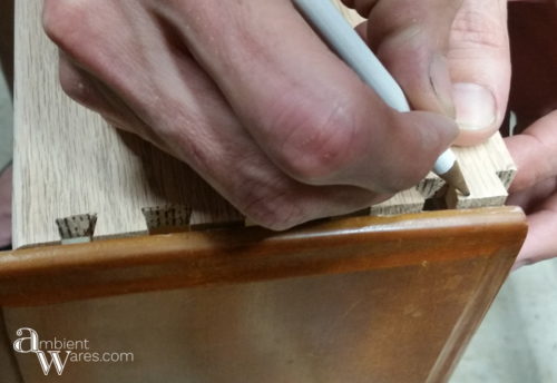 How to Fix a Broken Drawer Side with Dovetails Using a Bandsaw. For this and more clever DIYs and crafts, visit AmbientWares.com