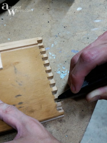 How to Fix a Broken Drawer Side with Dovetails Using a Bandsaw. For this and more clever DIYs and crafts, visit AmbientWares.com