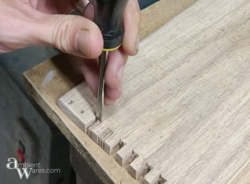 How to Fix a Broken Drawer Side with Dovetails Using a Bandsaw. For this and more clever DIYs and crafts, visit AmbientWares.com