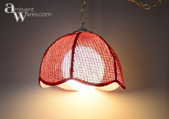 Please tell me you'd buy this vintage rattan swag lamp too if you found it at the thrift store! All this pendant lamp needed was new wiring so I bought a swag light kit and voila! For this and more fun project ideas, visit AmbientWares.com!